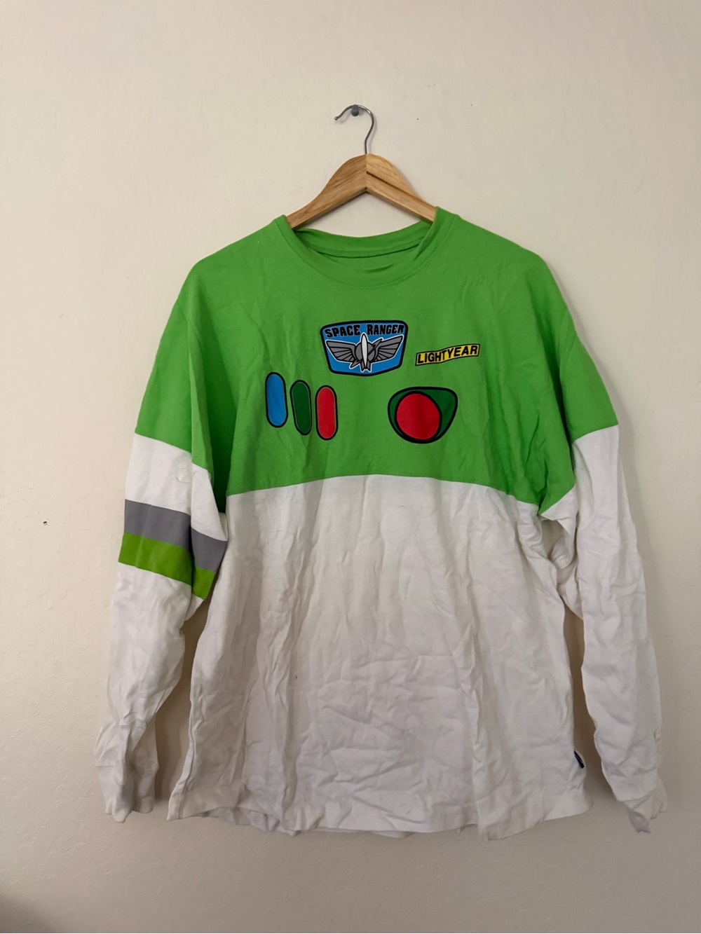 Long-Sleeve Shirt - Green & White